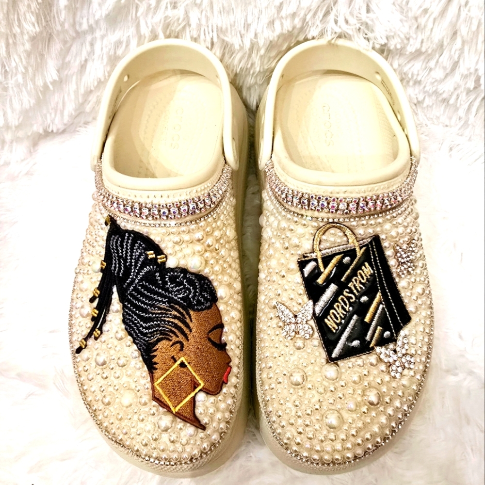 SOLD......Customized crocs